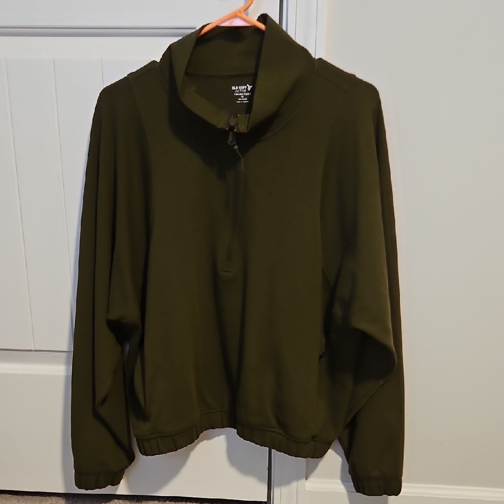 Old Navy Active Olive Quarter Zip